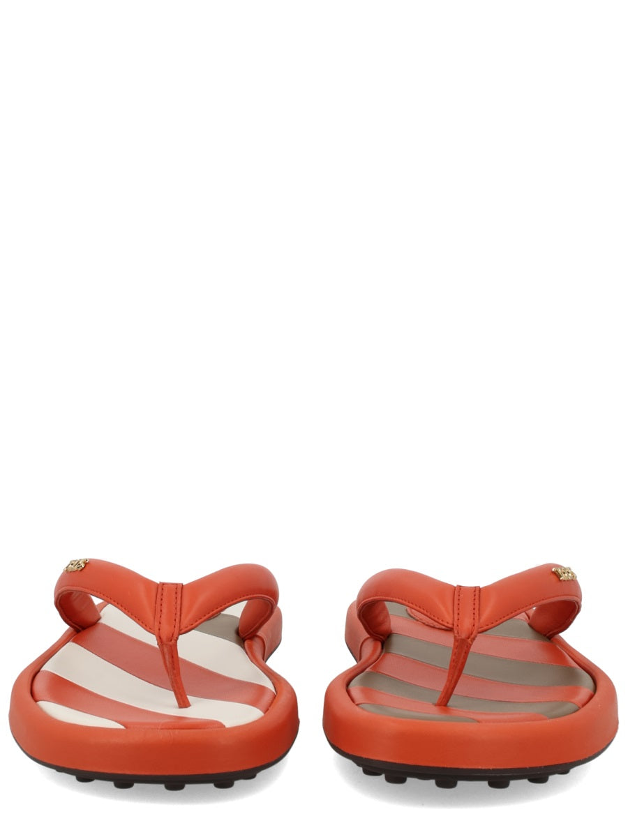 Tod's Women Sandalo Infradito Con Logo TOD'S