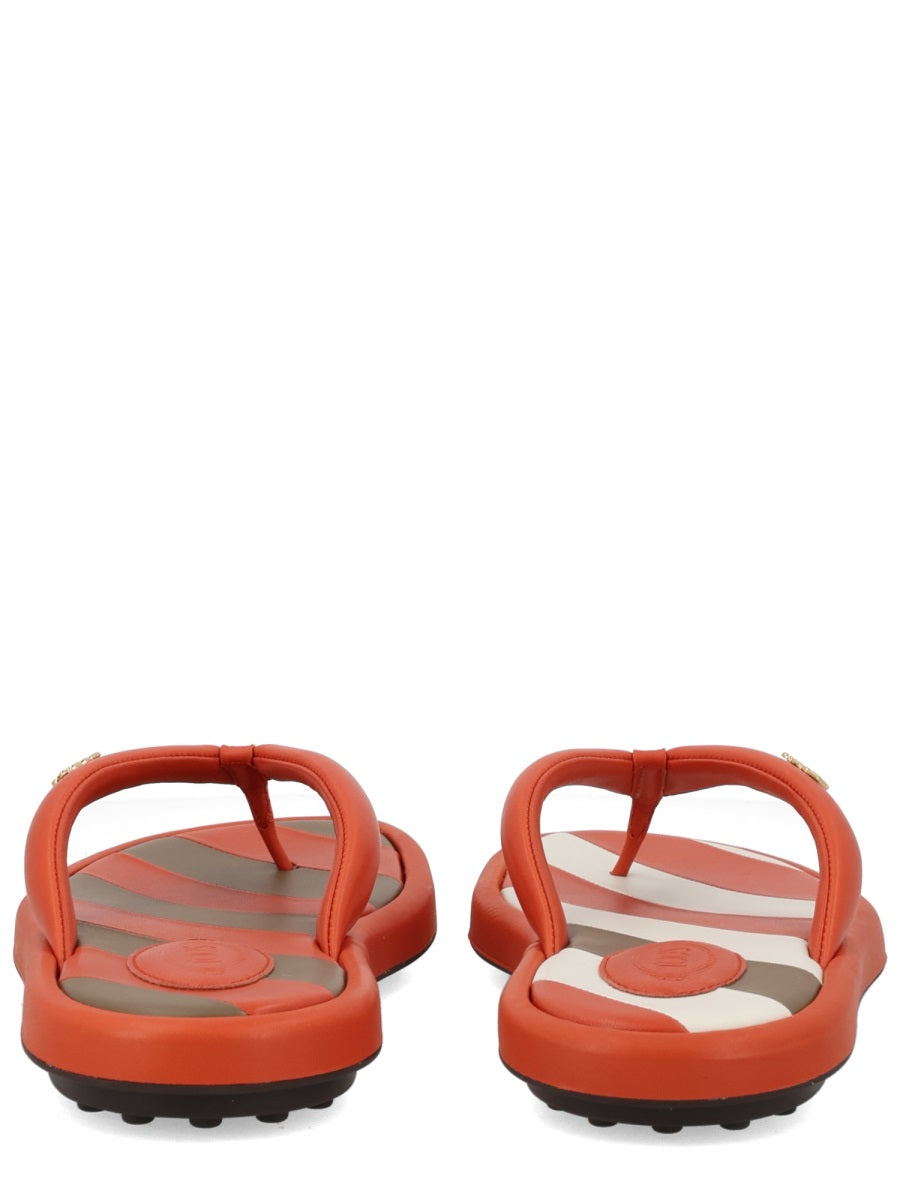 Tod's Women Sandalo Infradito Con Logo TOD'S