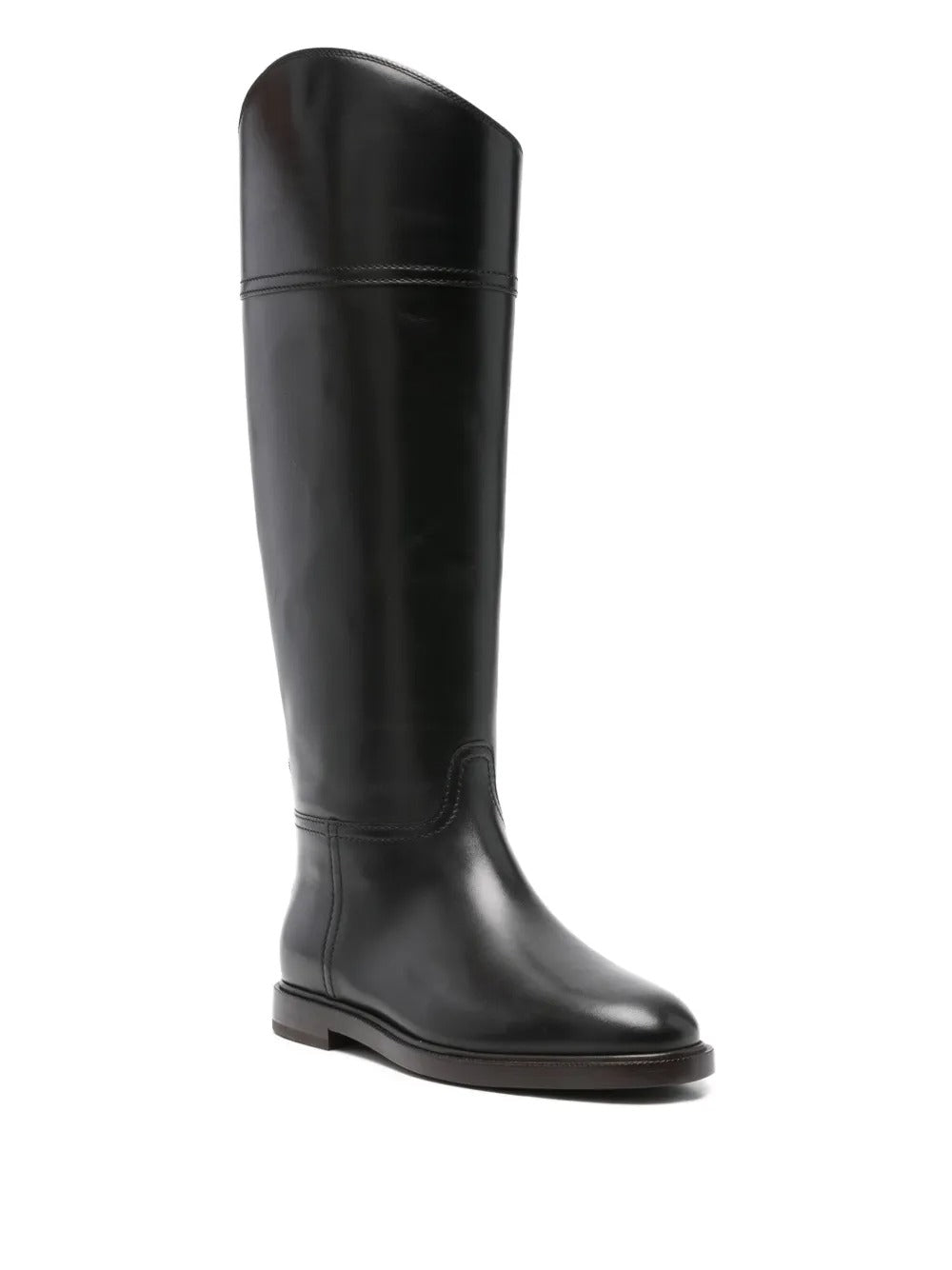 Brunello Cucinelli Women Leather High Riding Boots