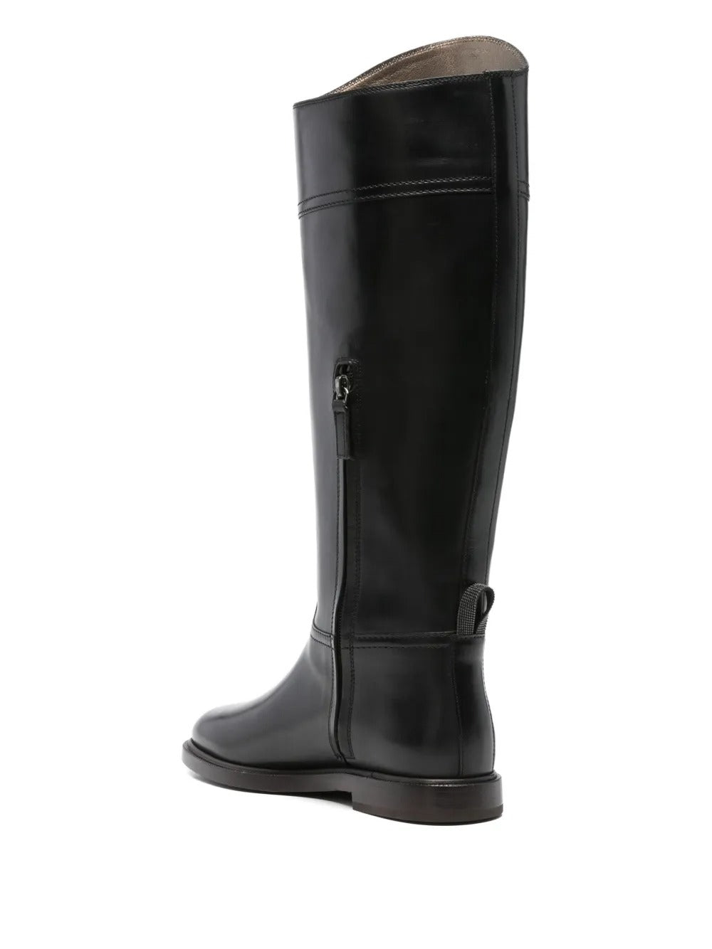 Brunello Cucinelli Women Leather High Riding Boots