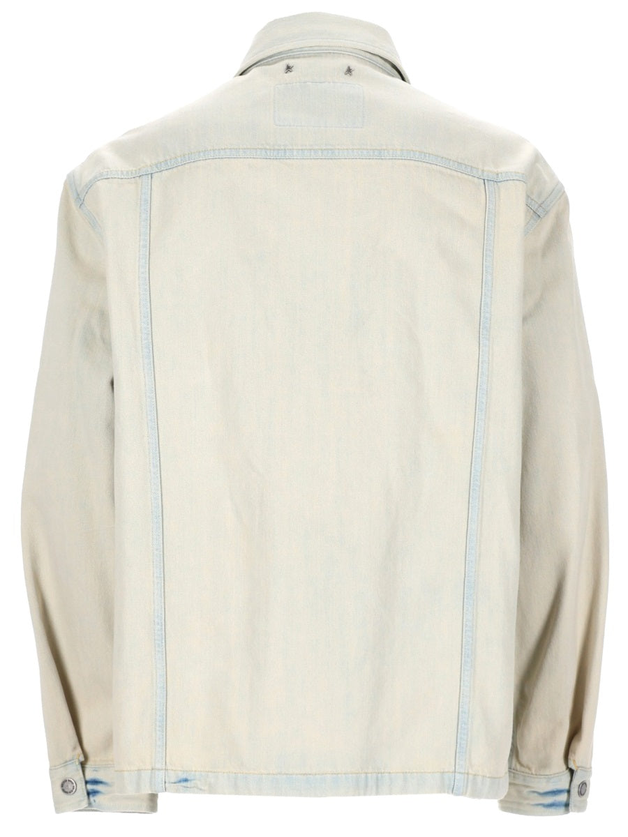 Golden Goose Men Giacca In Denim Con Tasca Ricamata GOLDEN GOOSE