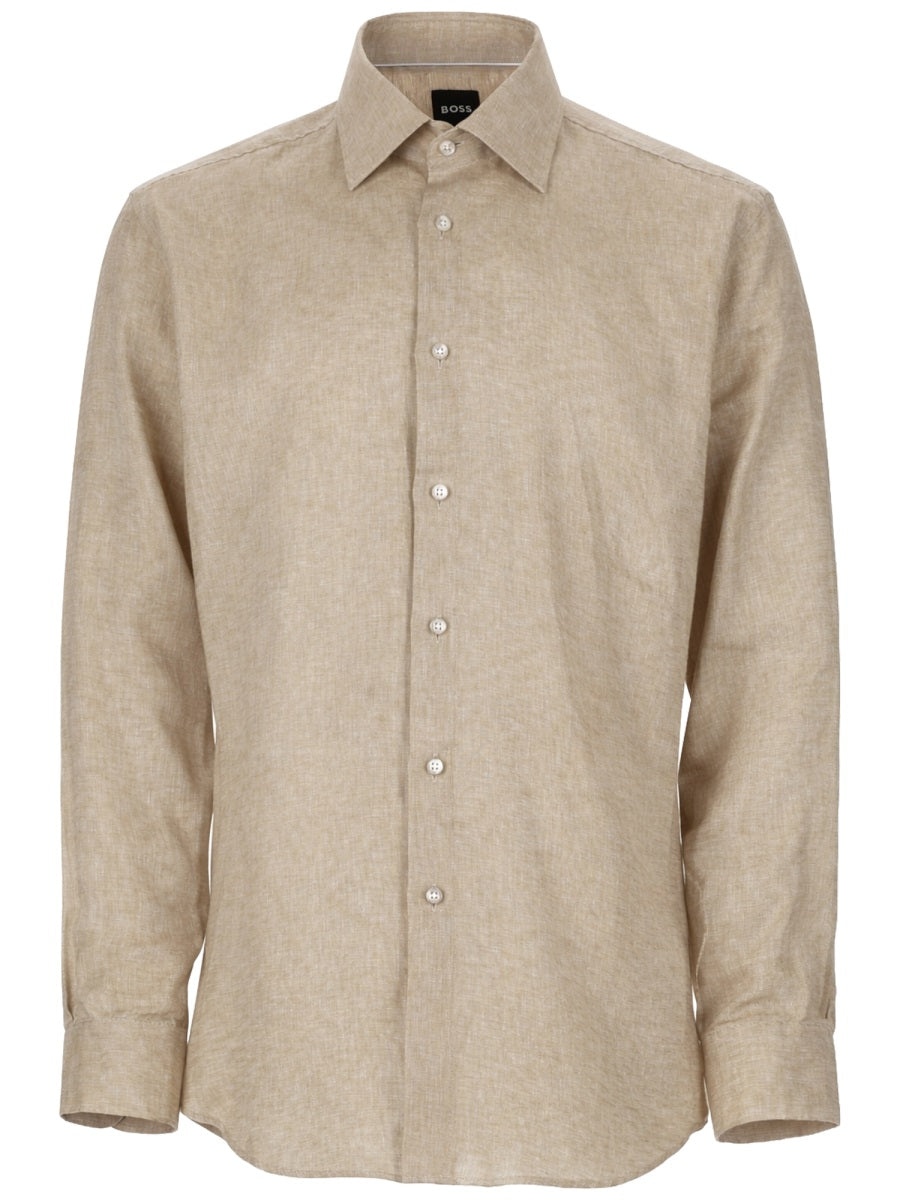 Boss Men Camicia In Lino BOSS
