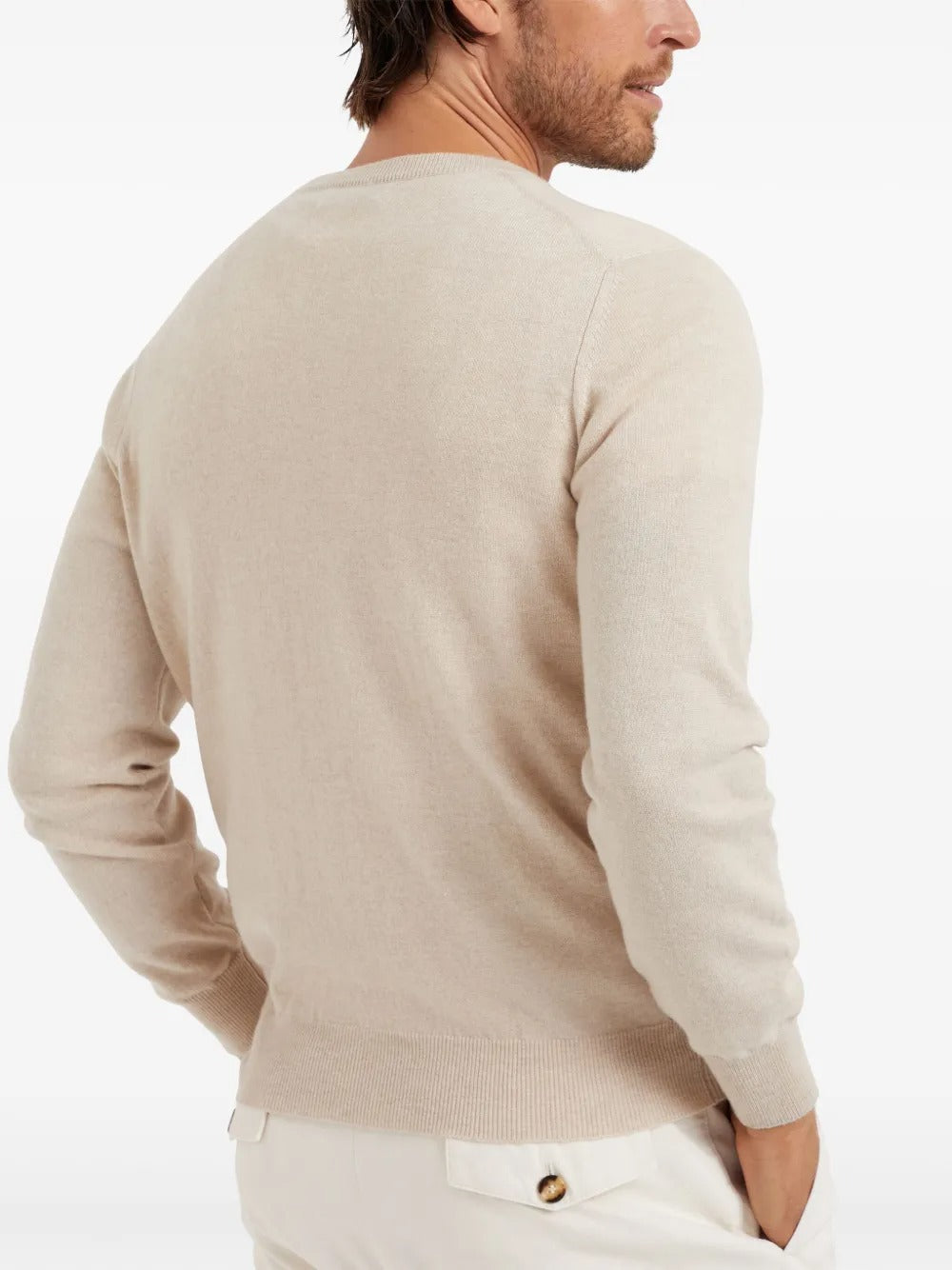 Brunello Cucinelli Men Cashmere Crew Neck Sweater BRUNELLO CUCINELLI