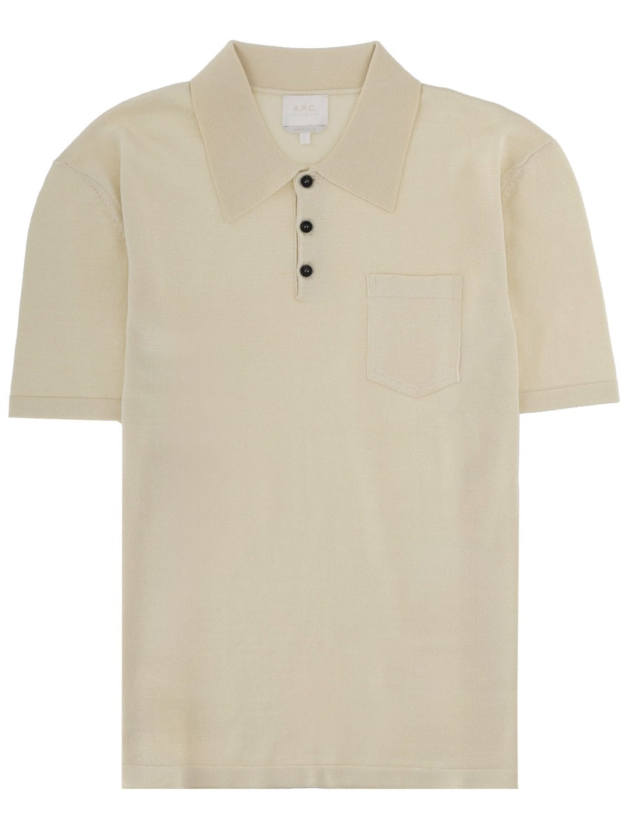 A.P.C. Men Polo Con Taschino A.P.C.