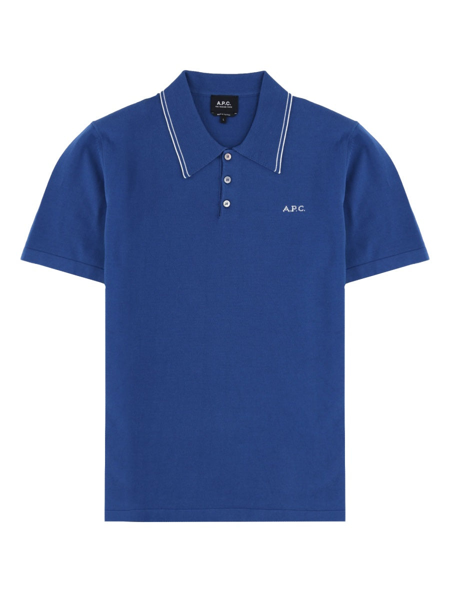 A.P.C. Men Polo "Alex" Con Logo A.P.C.