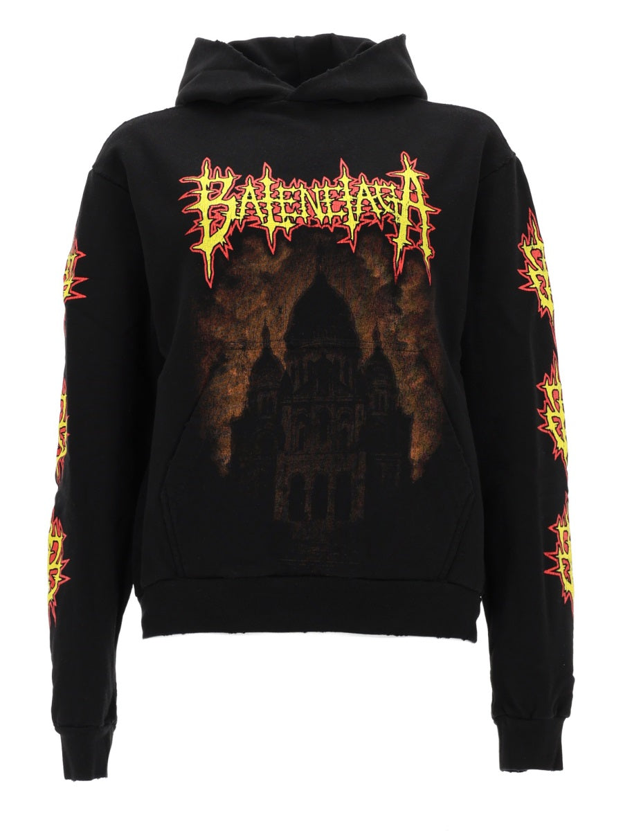 Balenciaga Women Felpa Con Logo BALENCIAGA