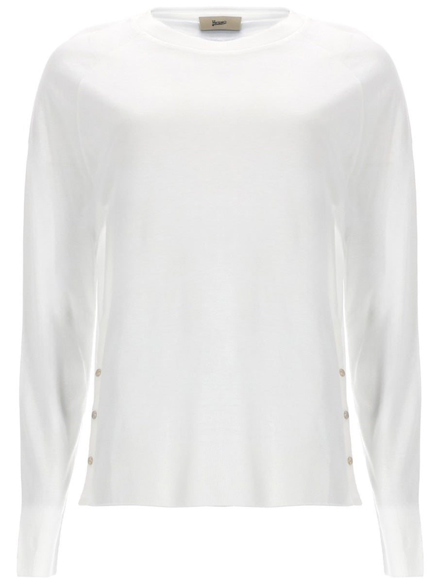 Herno Women Maglia Con Bottoni Laterali HERNO