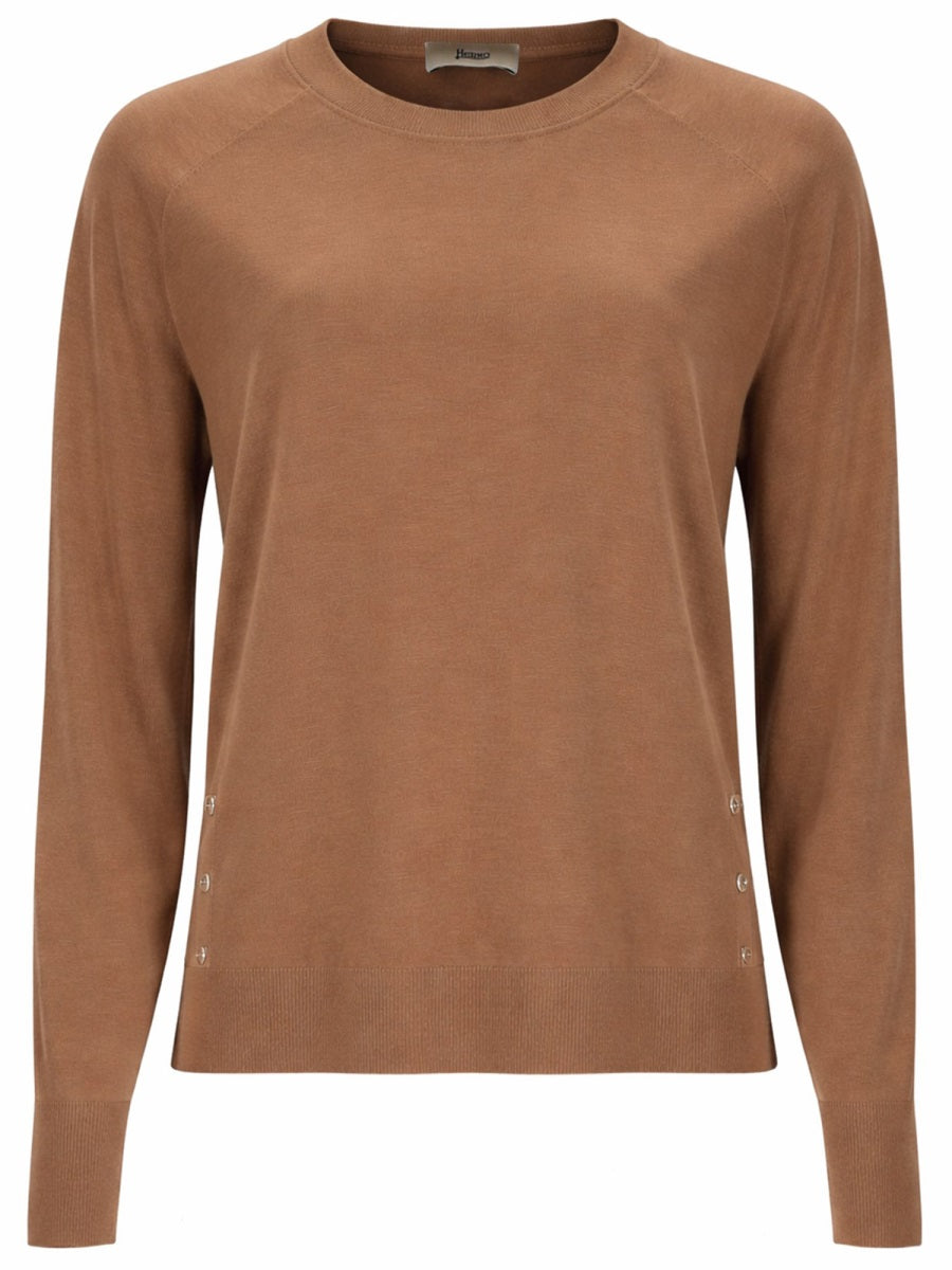 Herno Women Maglia Con Bottoni Laterali HERNO