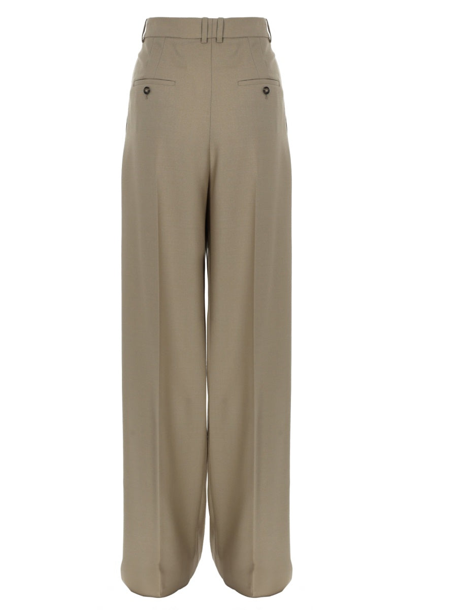 Saint Laurent Women Pantalone Sartoriale In Lana E Seta SAINT LAURENT
