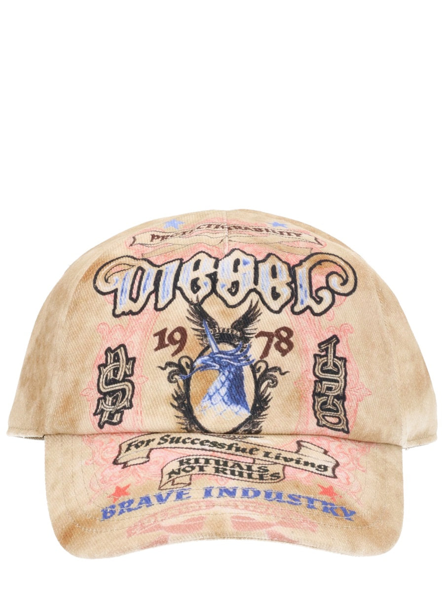 Diesel Men Cappello Da Baseball "C-Ritual" DIESEL