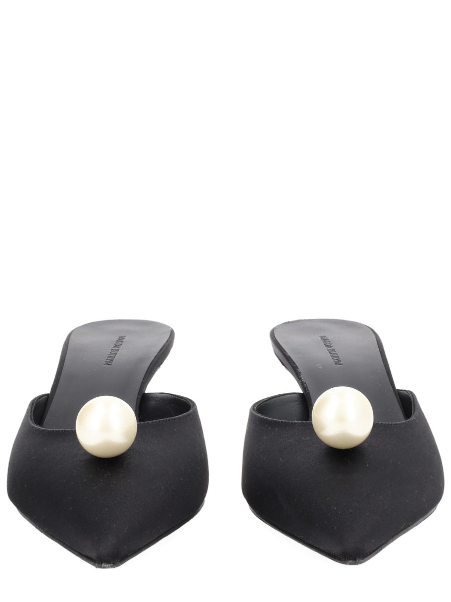 Magda Butrym Women Mule In Seta Con Perla MAGDA BUTRYM