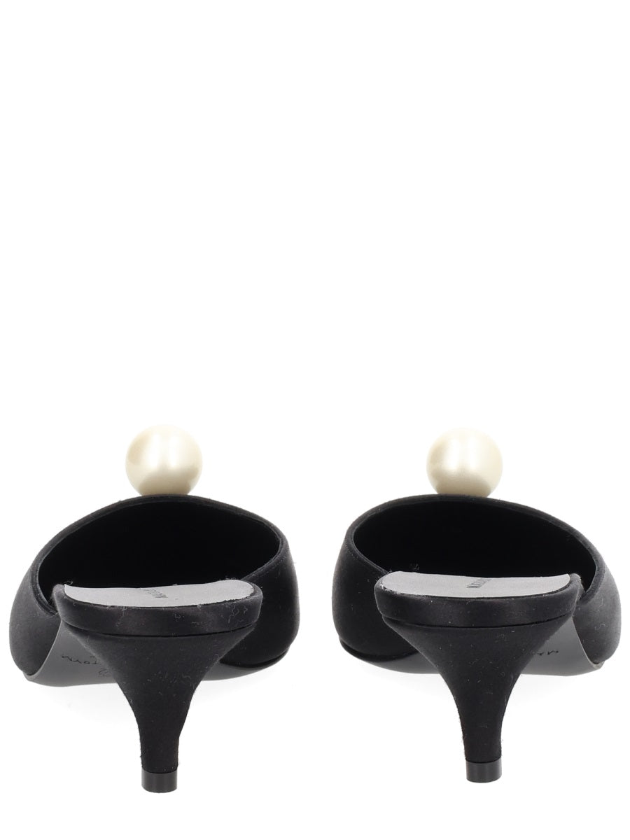 Magda Butrym Women Mule In Seta Con Perla MAGDA BUTRYM
