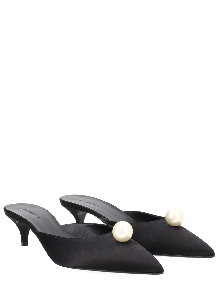 Magda Butrym Women Mule In Seta Con Perla MAGDA BUTRYM