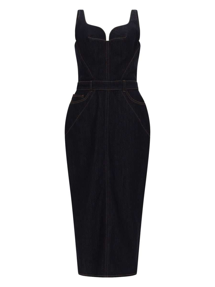 Givenchy Women Abito In Denim Grezzo GIVENCHY