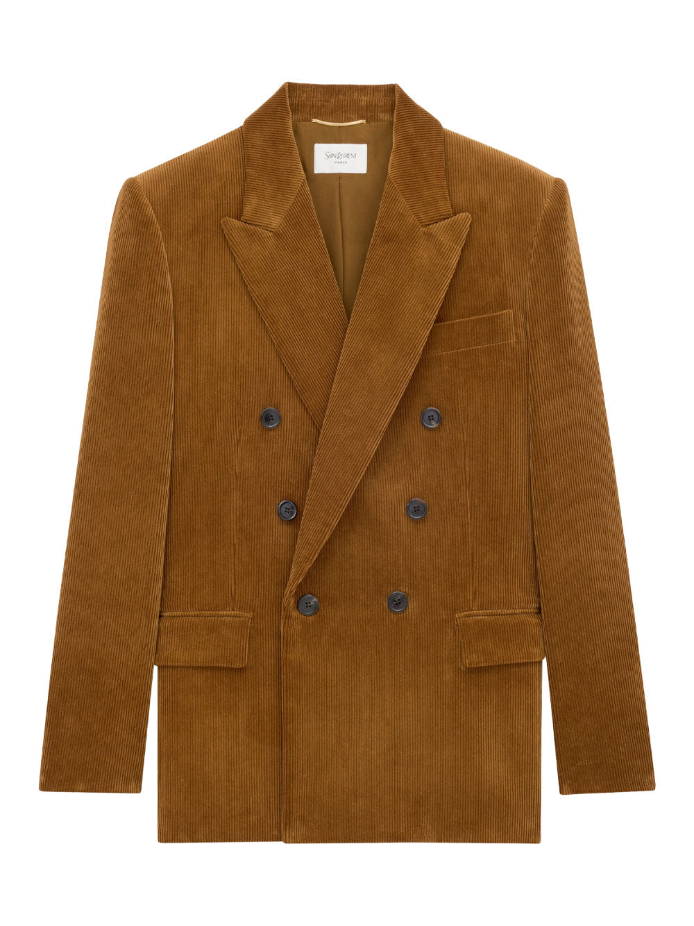 Saint Laurent Women Corduroy Double-Breasted Jacket SAINT LAURENT