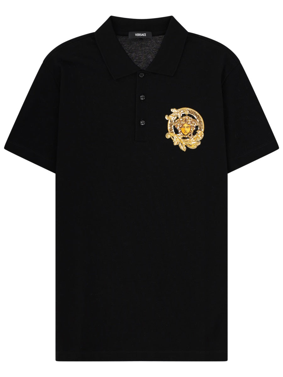 Versace Men Polo Con Logo VERSACE