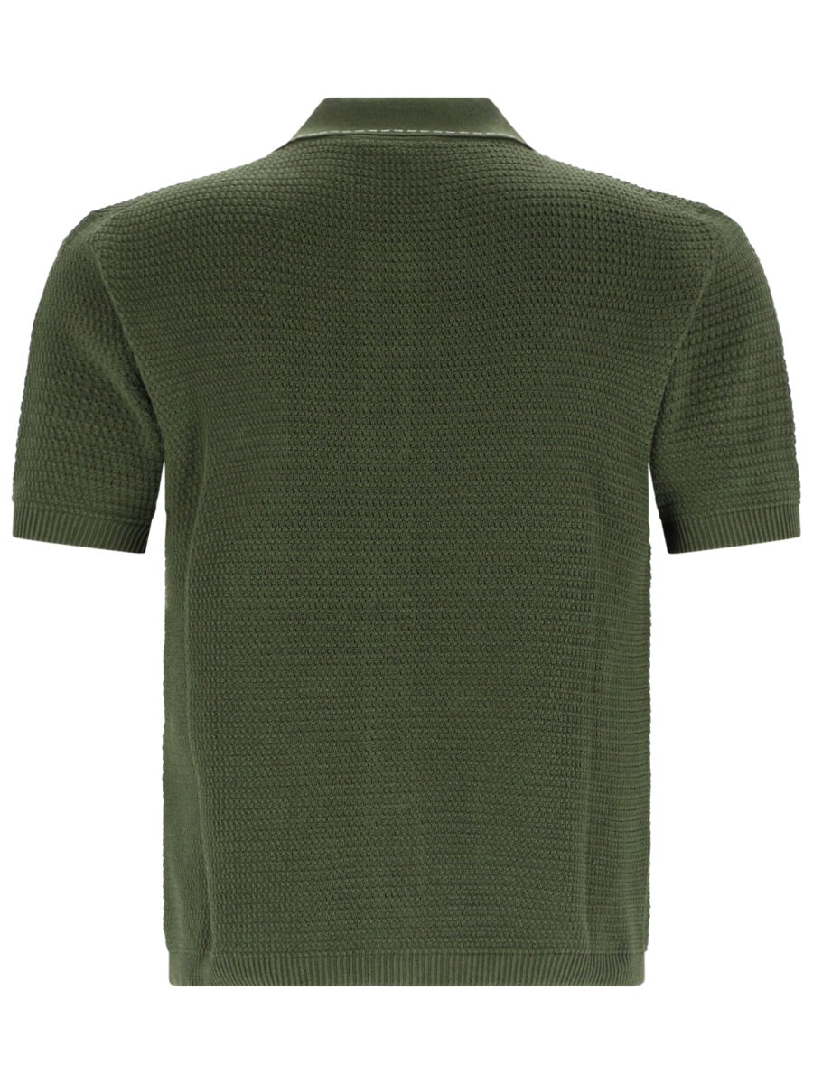 Versace Men Camicia In Maglia Di Cotone VERSACE
