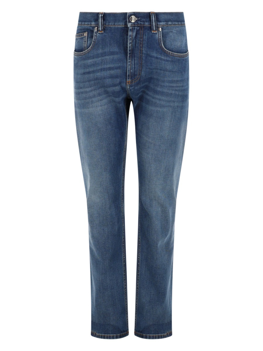 Versace Men Jeans In Denim Di Cotone VERSACE