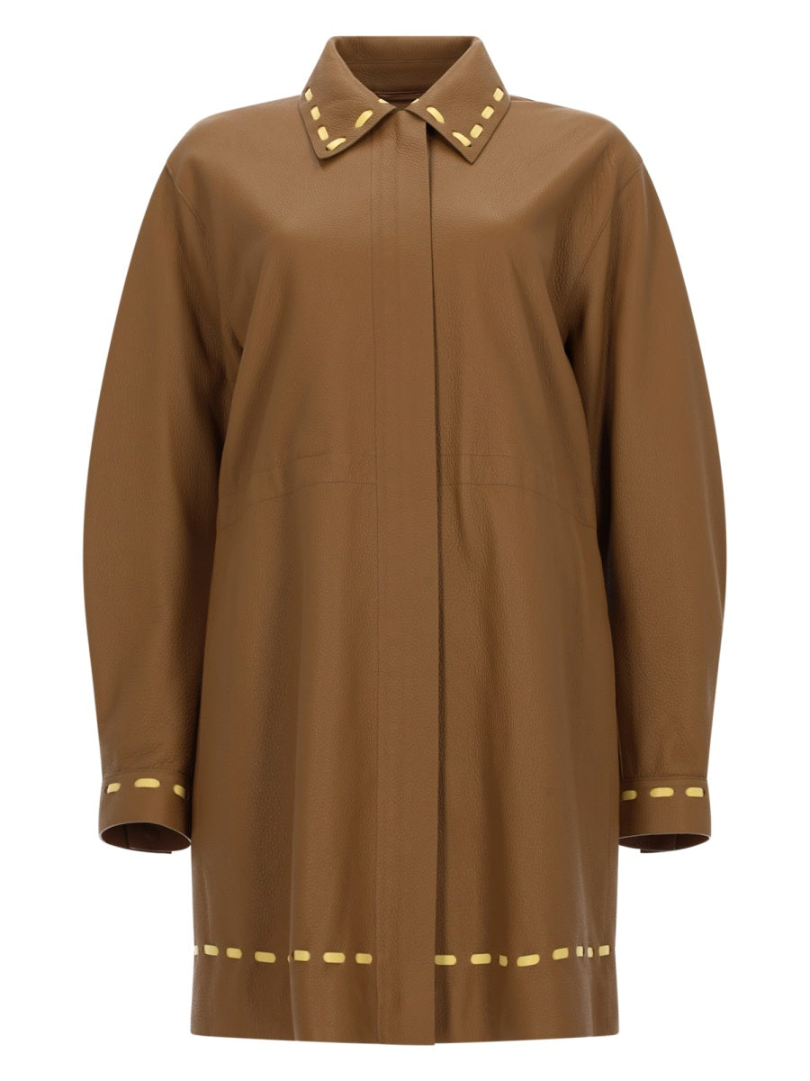 Fendi Women Soprabito In Pelle FENDI