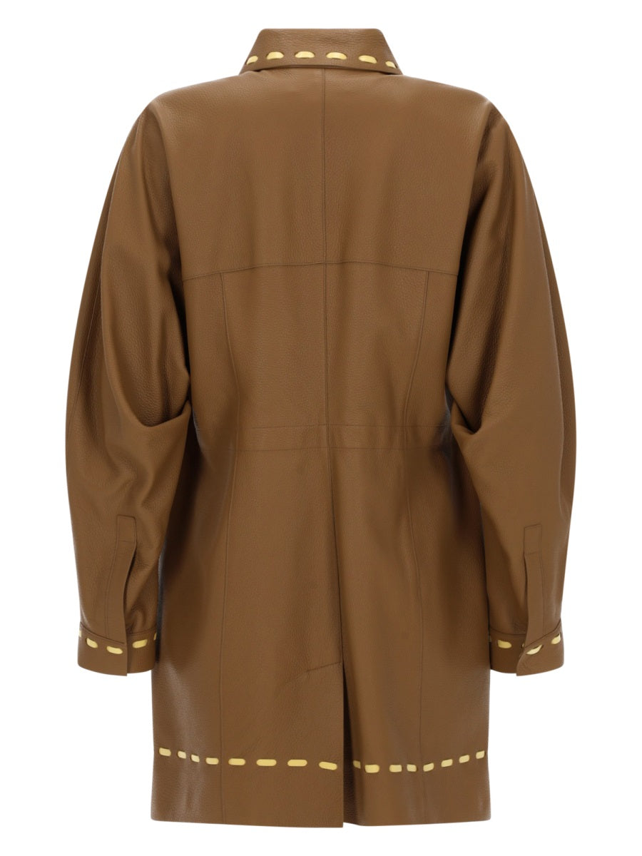 Fendi Women Soprabito In Pelle FENDI