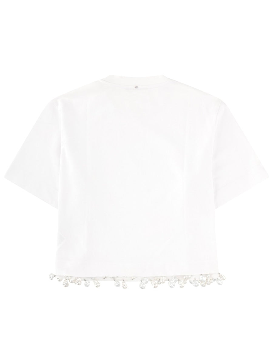 Sportmax Women T-Shirt "Palmas" Con Perle Ricamate SPORTMAX