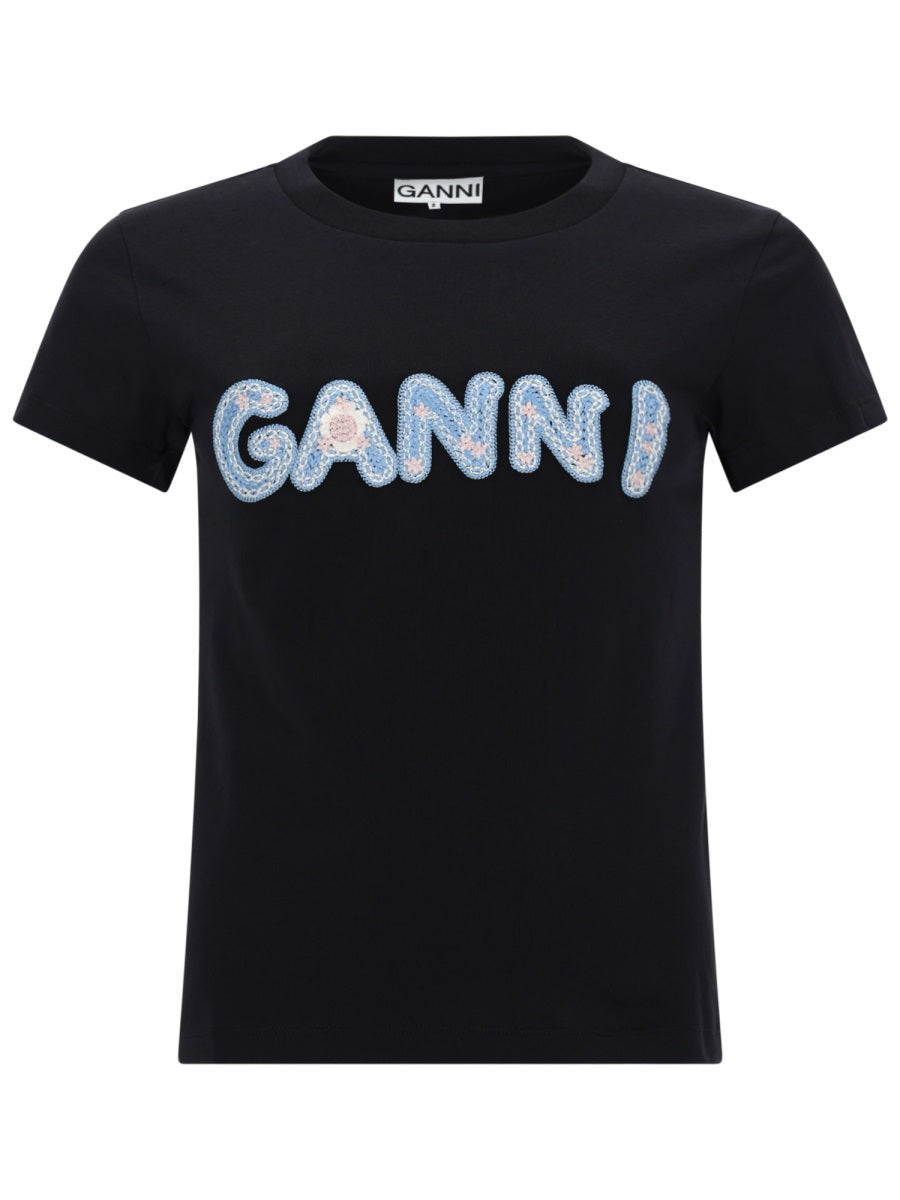 Ganni Women T-Shirt Con Logo GANNI