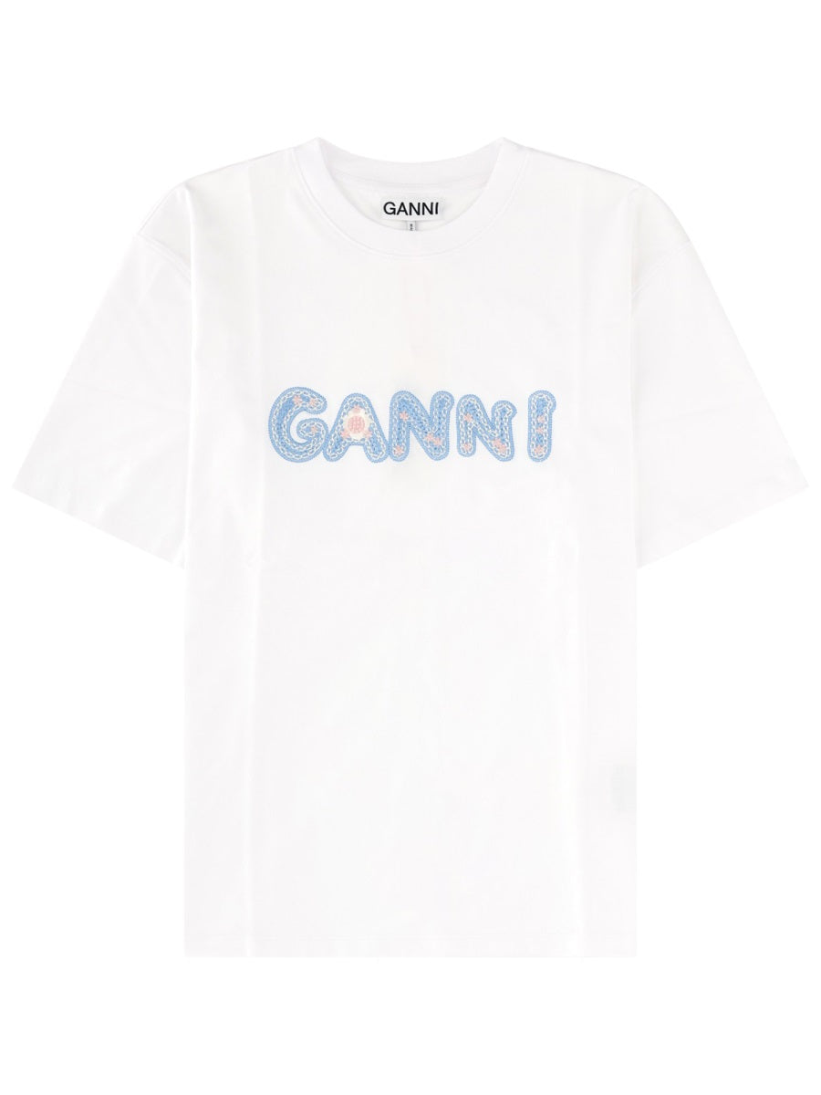 Ganni Women T-Shirt Con Logo GANNI