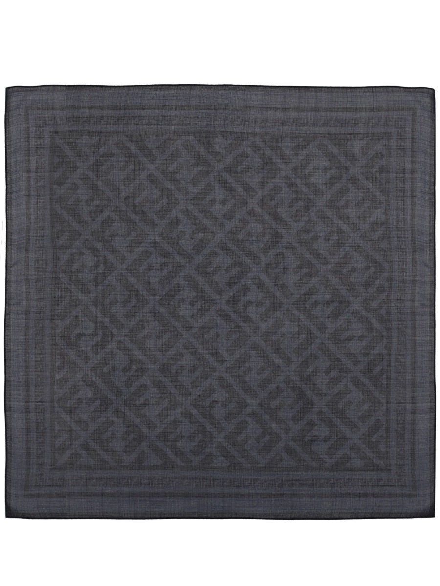 Fendi Men Bandana In Seta E Lana Con Motivo "Ff" FENDI