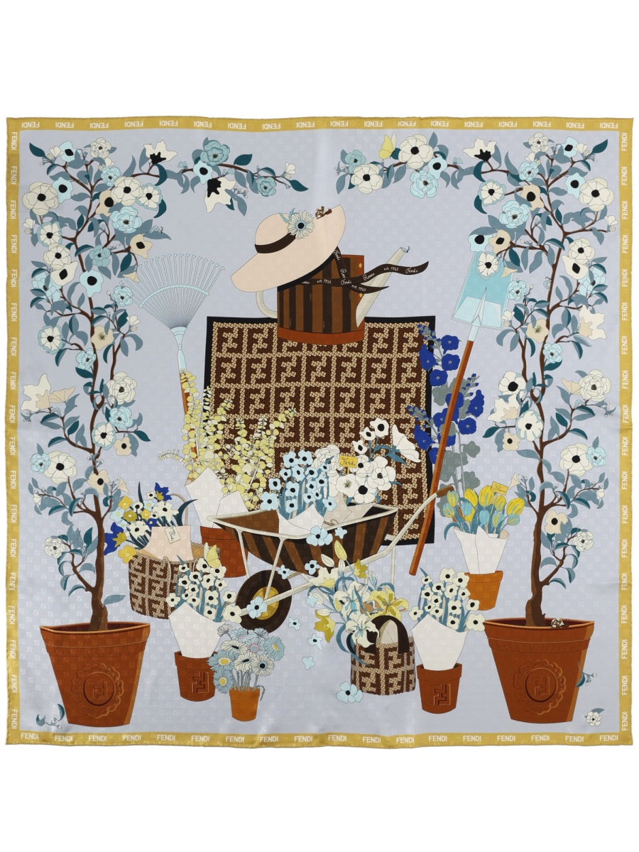 Fendi Women Foulard "Fendi Gardening" FENDI