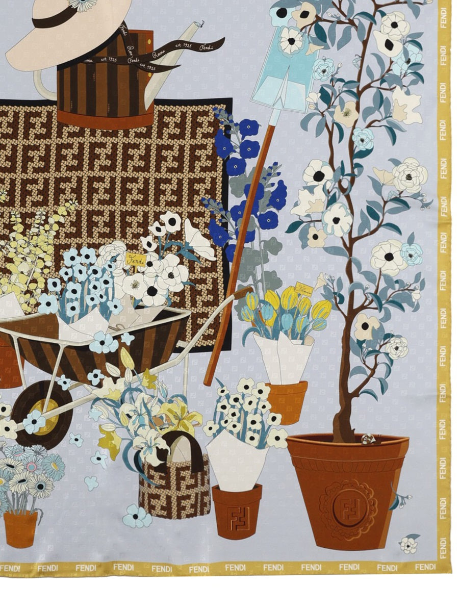 Fendi Women Foulard "Fendi Gardening" FENDI