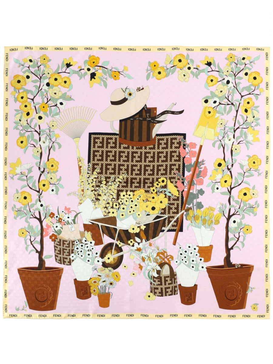 Fendi Women Foulard "Fendi Gardening" FENDI