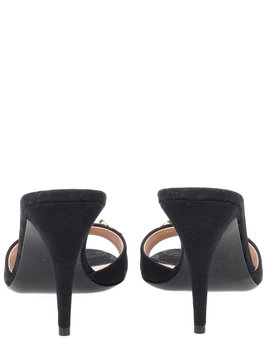 Gucci Women Sandalo "Slider" Donna Con Morsetto GUCCI