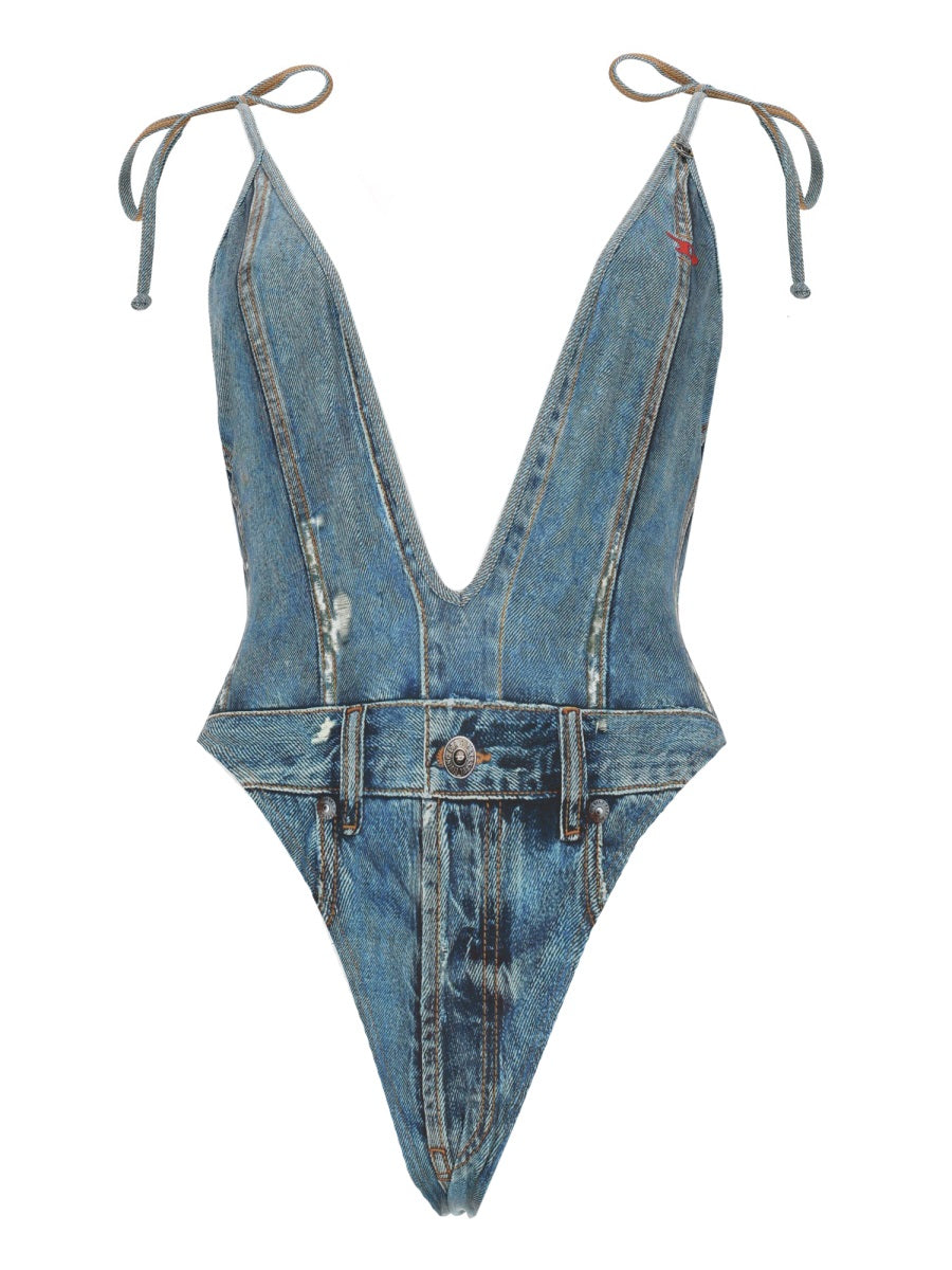Diesel Women Costume Intero Effetto Denim DIESEL