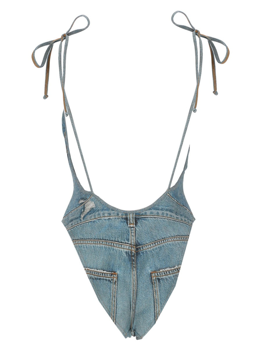 Diesel Women Costume Intero Effetto Denim DIESEL
