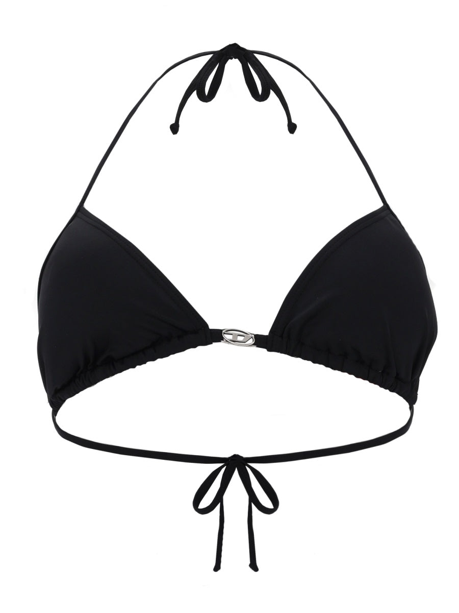 Diesel Women Top Bikini In Nylon Con Chiusura A Laccetti DIESEL