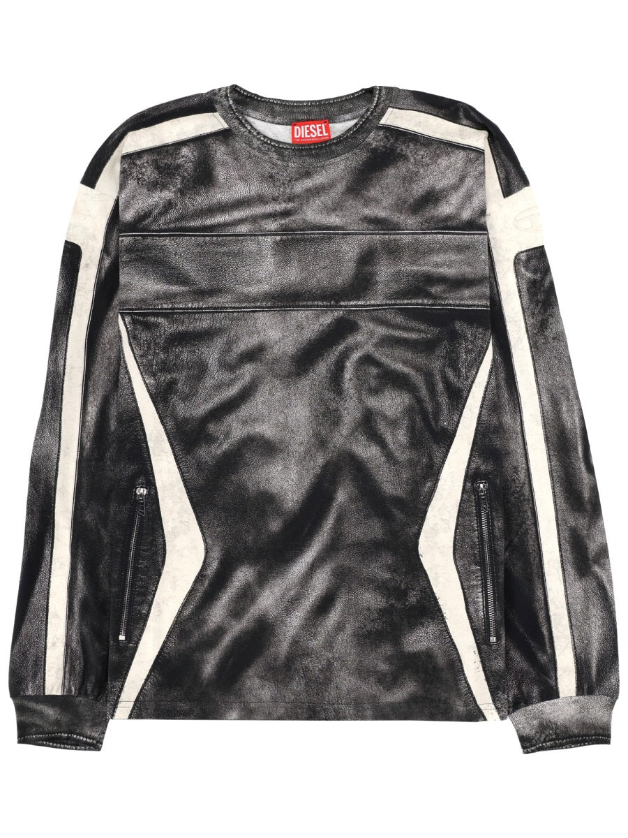 Diesel Men T-Shirt "Boxt" A Manica Lunga DIESEL