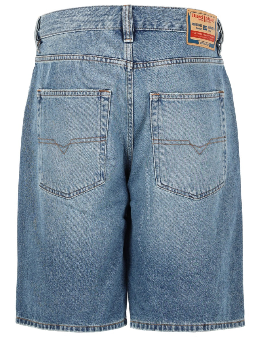 Diesel Men Shorts In Denim DIESEL