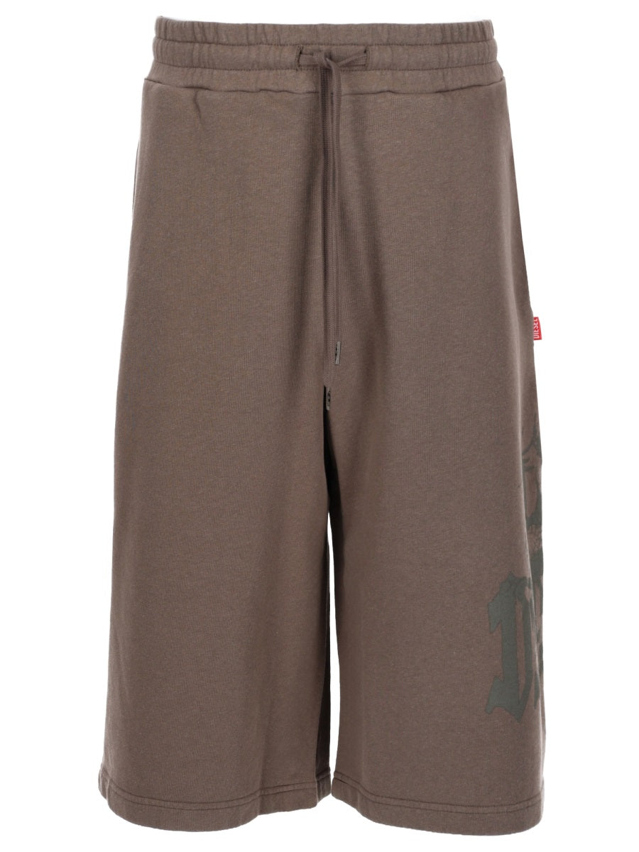 Diesel Men Shorts "P-From" Con Stampa DIESEL