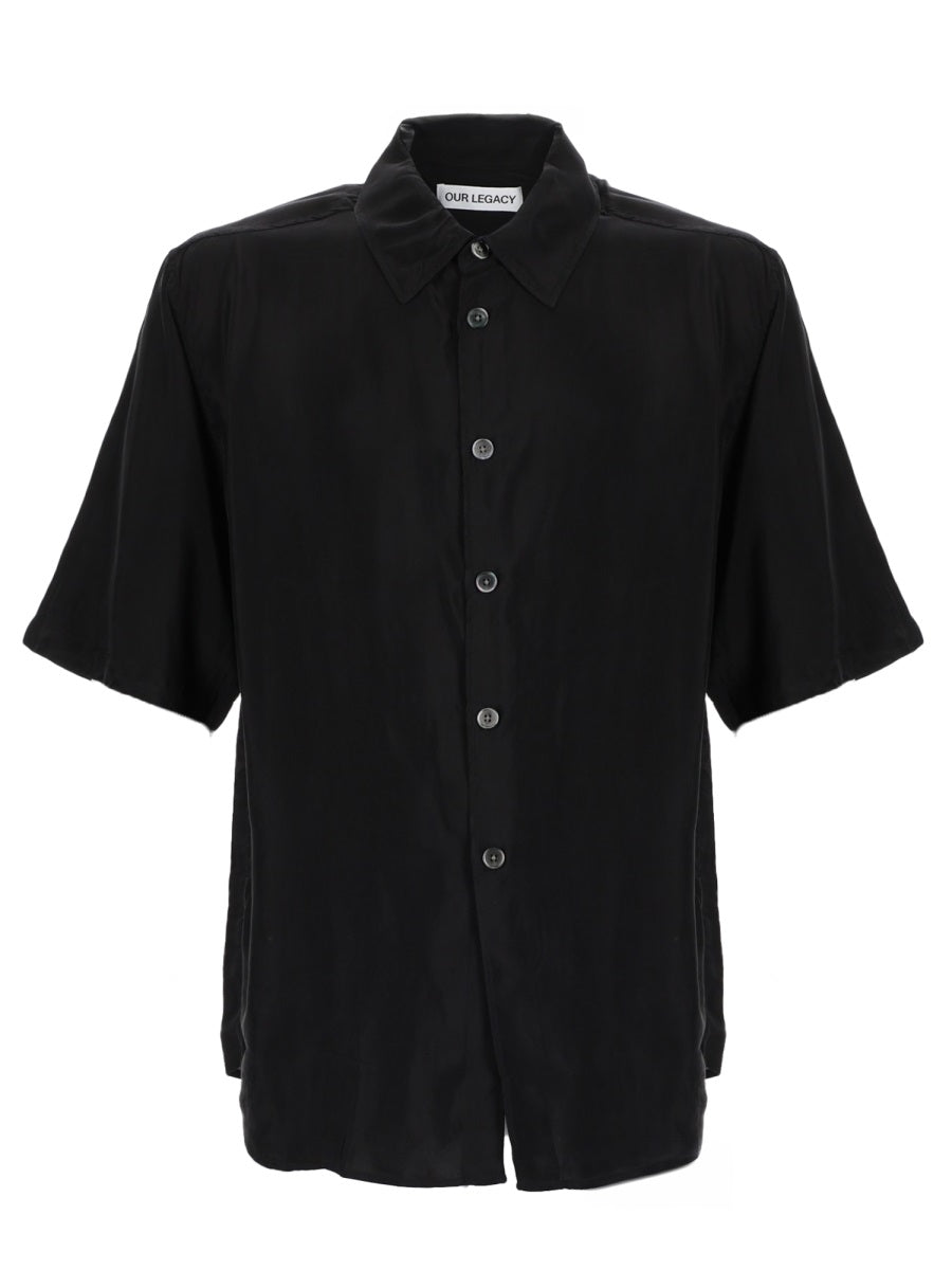 Our Legacy Men Camicia In Cupro OUR LEGACY