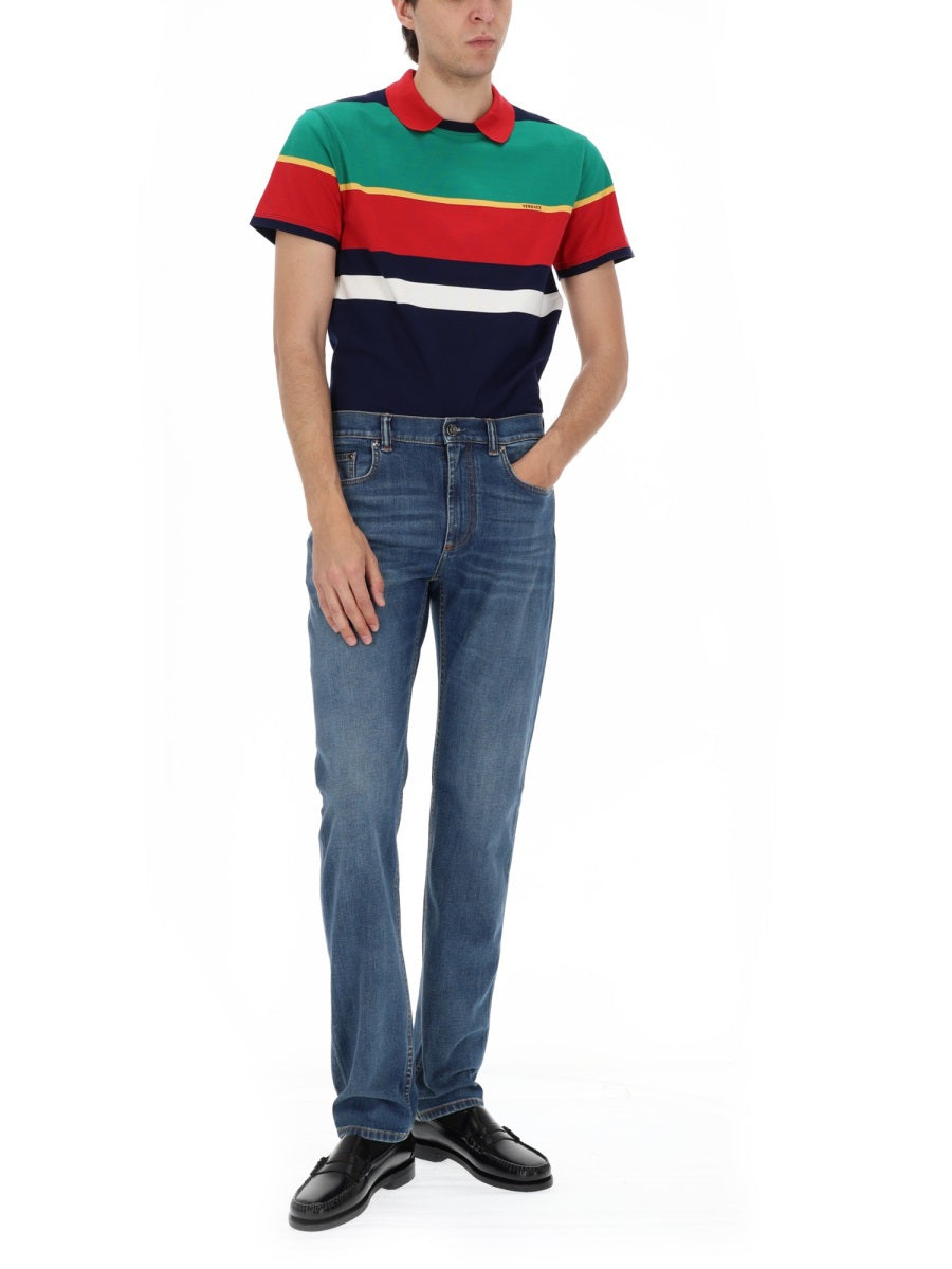 Versace Men Jeans In Denim Di Cotone VERSACE