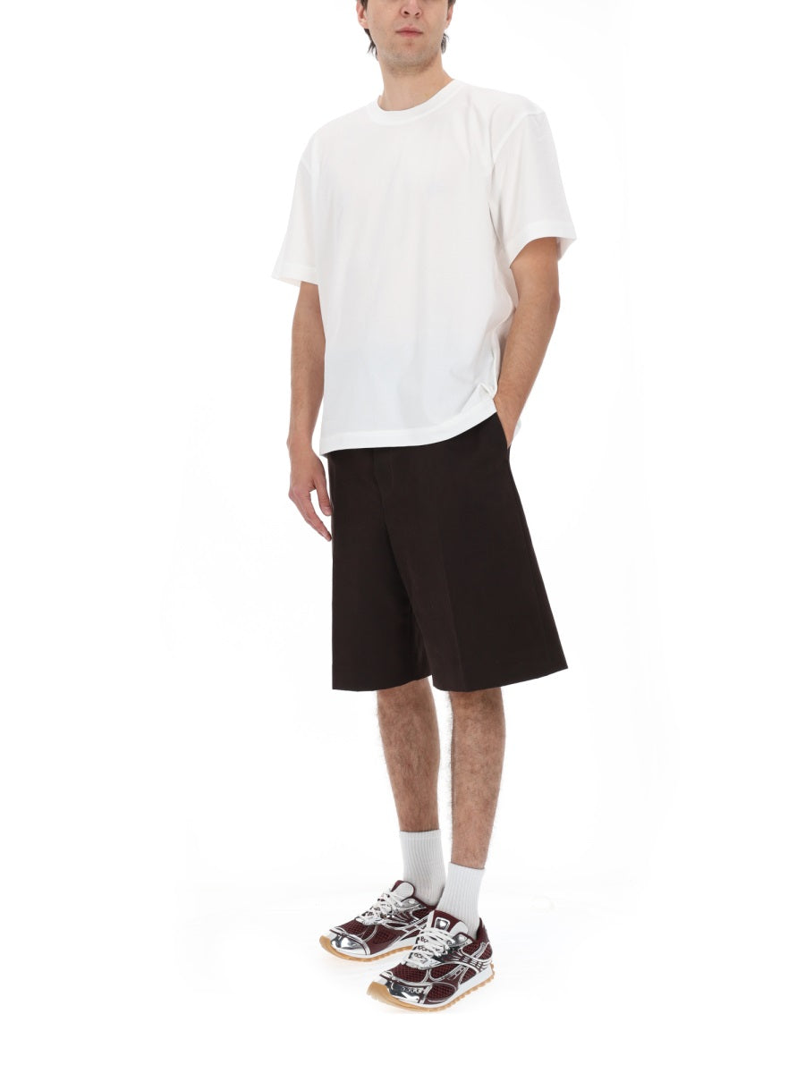 Bottega Veneta Men Shorts In Gabardine Di Cotone BOTTEGA VENETA