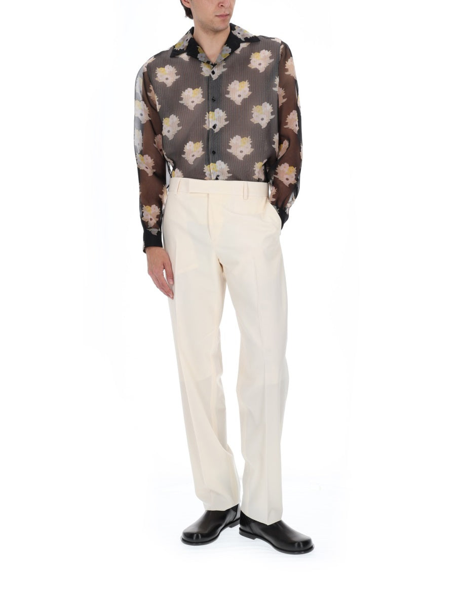 Fendi Men Pantalone In Tela Di Lana FENDI