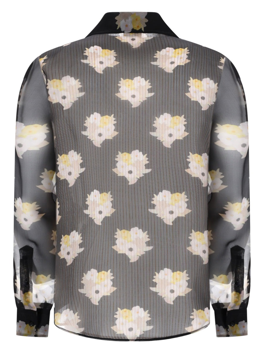 Fendi Men Camicia Oversize In Seta E Cotone FENDI