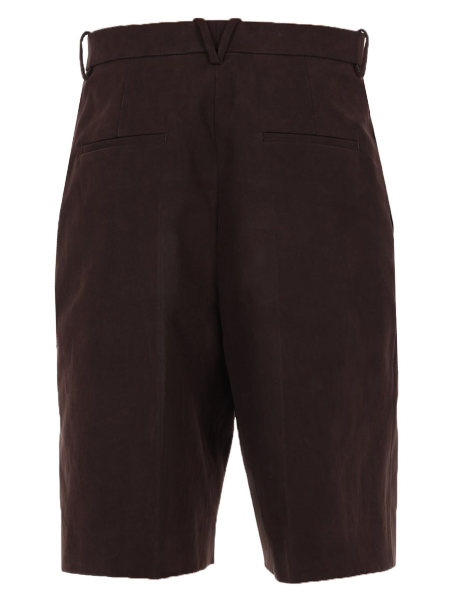 Bottega Veneta Men Shorts In Gabardine Di Cotone BOTTEGA VENETA