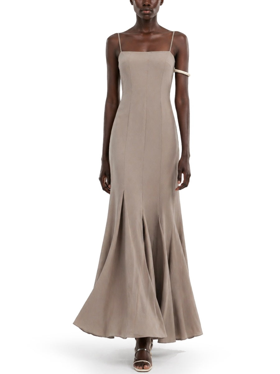 Rotate Women Abito Lungo In Chiffon ROTATE