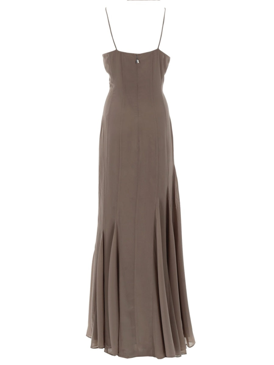 Rotate Women Abito Lungo In Chiffon ROTATE