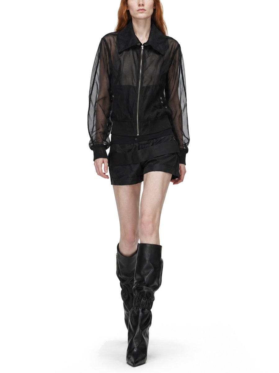 Rick Owens Women Giacca Bomber "Dracucollar Flight" RICK OWENS