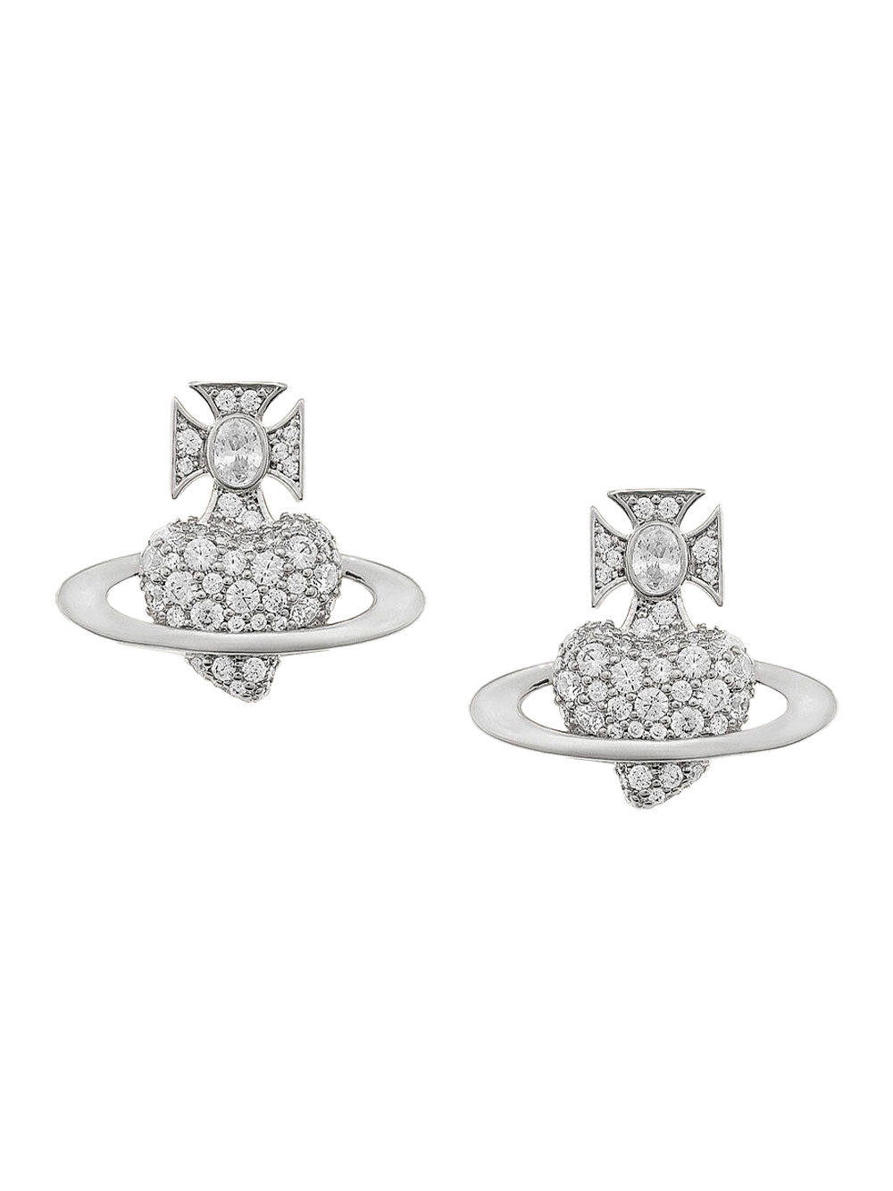 Vivienne Westwood Women Crystal Embellishments Valentine`S Agnatha Earrings VIVIENNE WESTWOOD