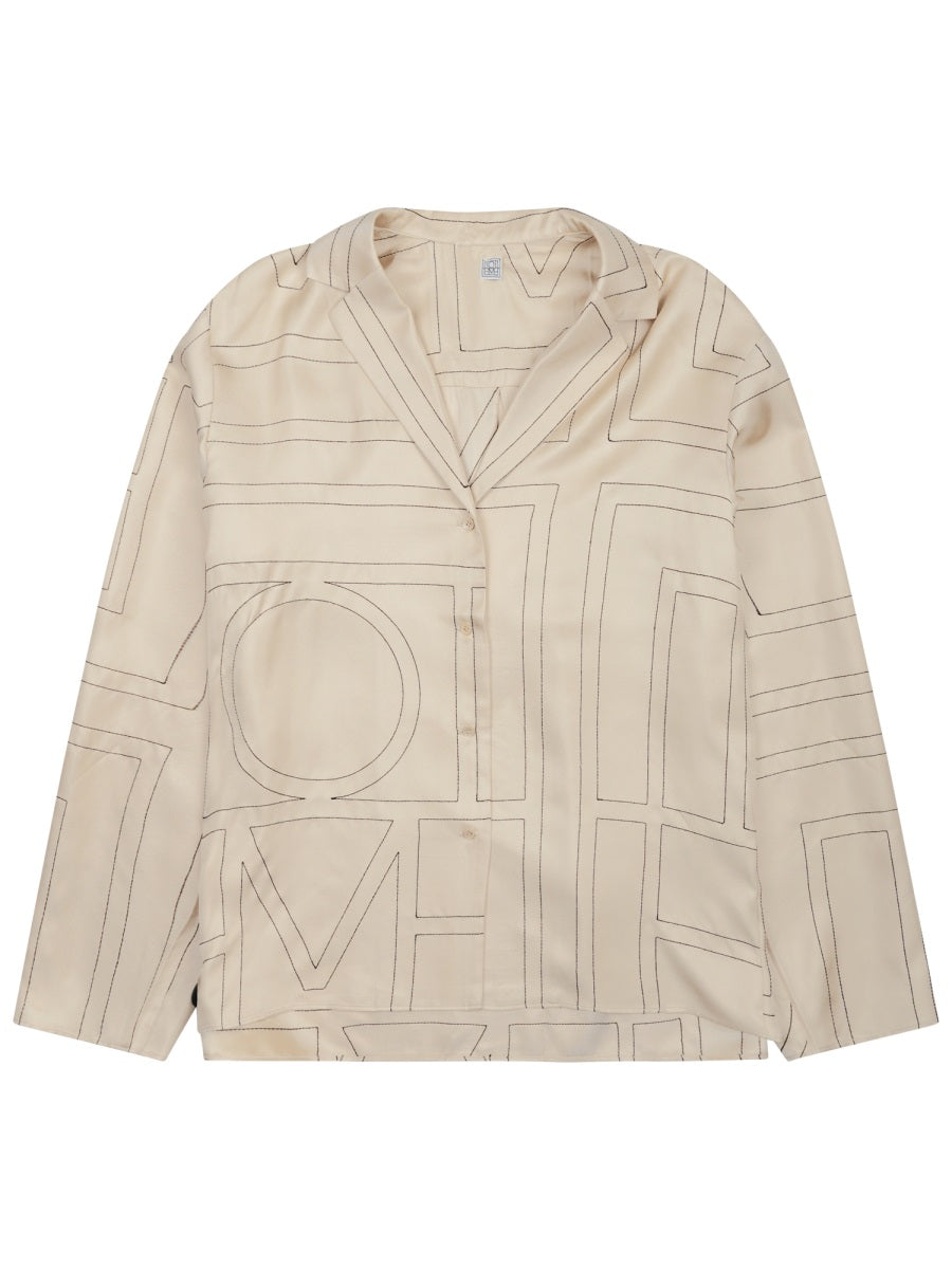 Toteme Women Camicia Con Stampa Monogram TOTEME