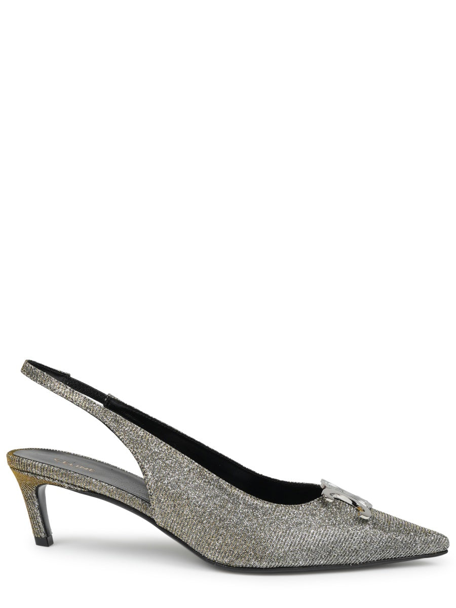 Celine Women Alma Triomphe Iridescend Slingback 50 CELINE